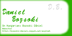 daniel bozsoki business card